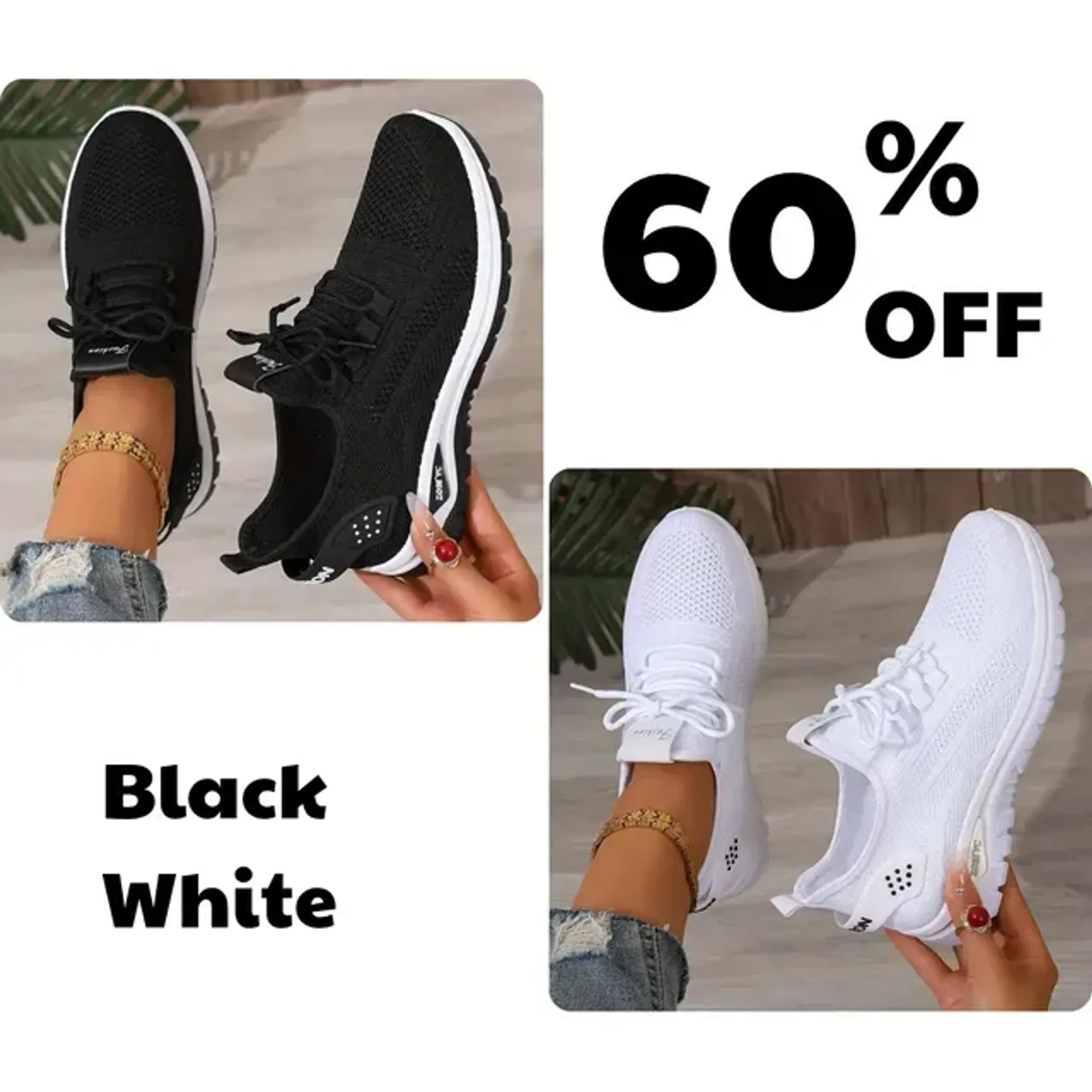 Women's Lightweight Casual Sneakers, Ultra Soft Sole-Comfort & Reliable