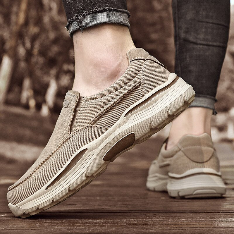 Men's Daily Canvas Wear Proof Orthopedic Walking Shoes🔥BUY 2 FOR FREE SHIPPING-Comfort & Reliable