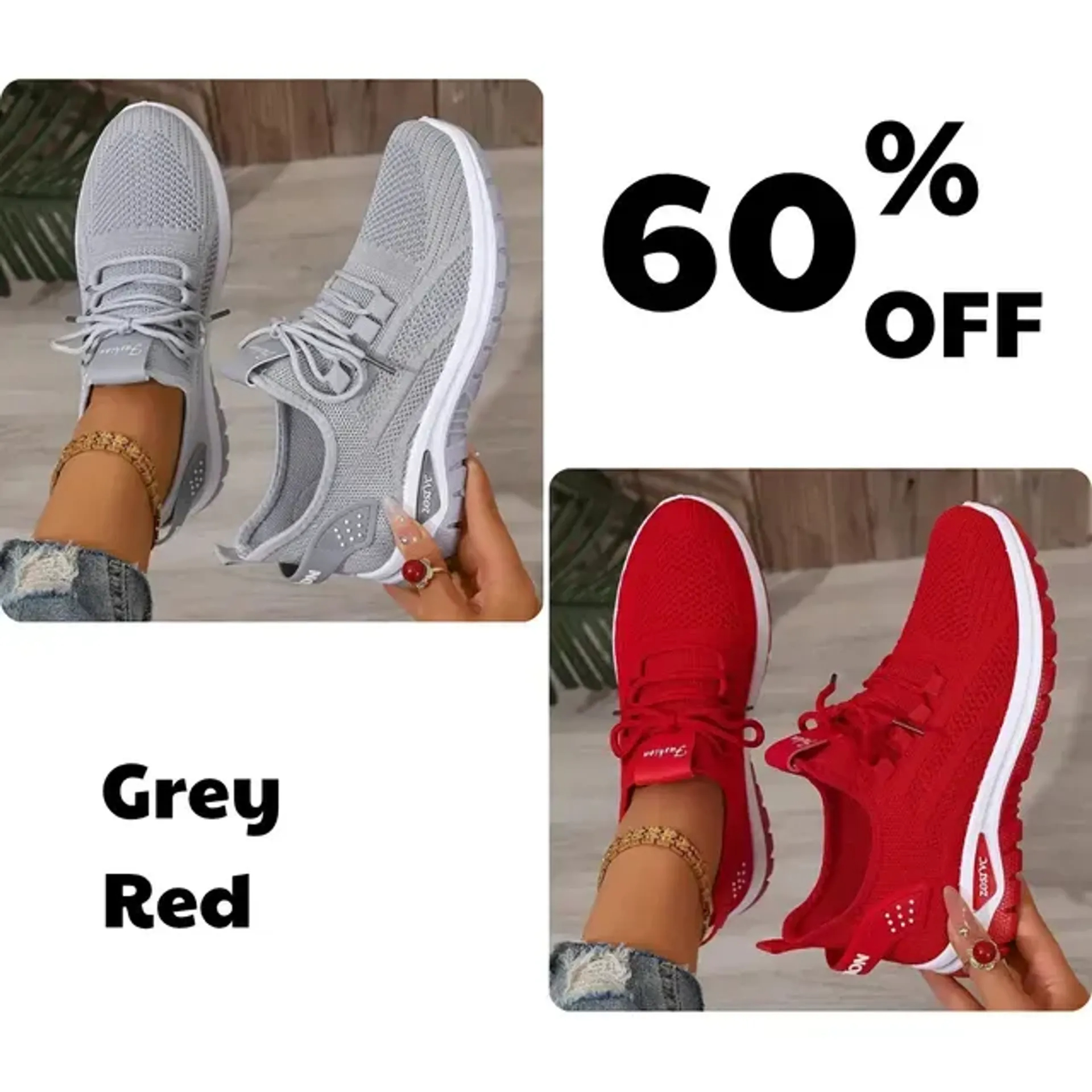 Women's Lightweight Casual Sneakers, Ultra Soft Sole-Comfort & Reliable