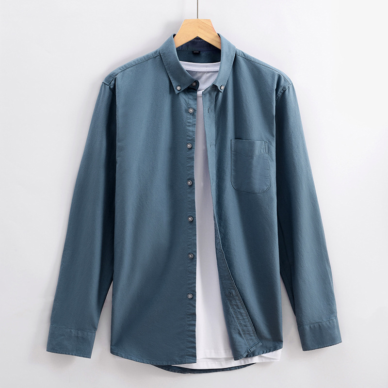 Men's cotton anti-wrinkle casual shirt-Comfort & Reliable