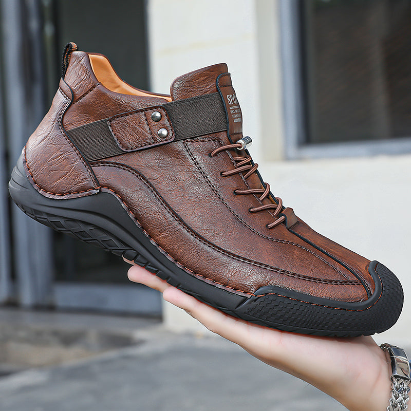 LAST DAY! 60% OFF 🔥⏱️ Christmas Sale ⏱️🔥 Men’s Hand-Stitched Non-Slip Casual Leather Boots | Stylish & Casual Men’s Footwear-Comfort & Reliable