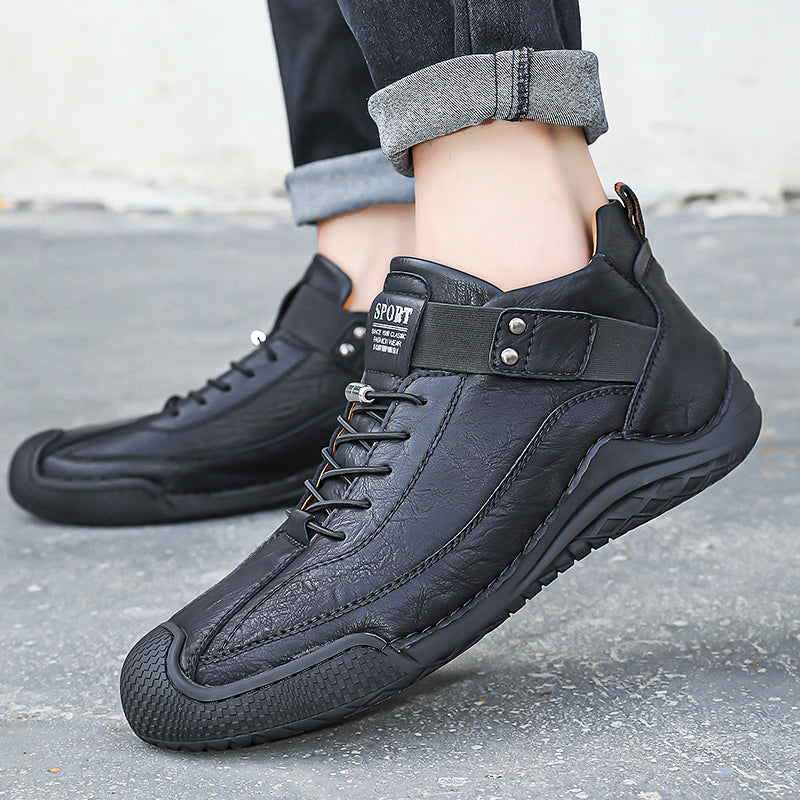 LAST DAY! 60% OFF 🔥⏱️ Christmas Sale ⏱️🔥 Men’s Hand-Stitched Non-Slip Casual Leather Boots | Stylish & Casual Men’s Footwear-Comfort & Reliable