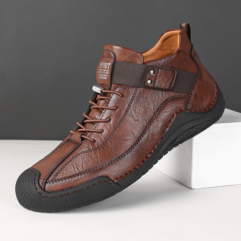 LAST DAY! 60% OFF 🔥⏱️ Christmas Sale ⏱️🔥 Men’s Hand-Stitched Non-Slip Casual Leather Boots | Stylish & Casual Men’s Footwear-Comfort & Reliable