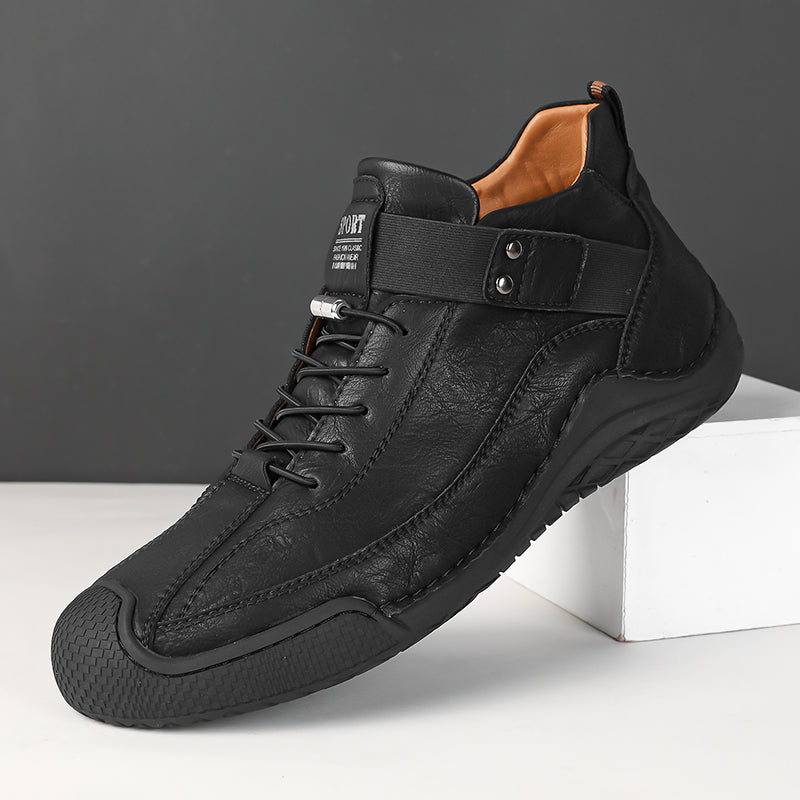 LAST DAY! 60% OFF 🔥⏱️ Christmas Sale ⏱️🔥 Men’s Hand-Stitched Non-Slip Casual Leather Boots | Stylish & Casual Men’s Footwear-Comfort & Reliable