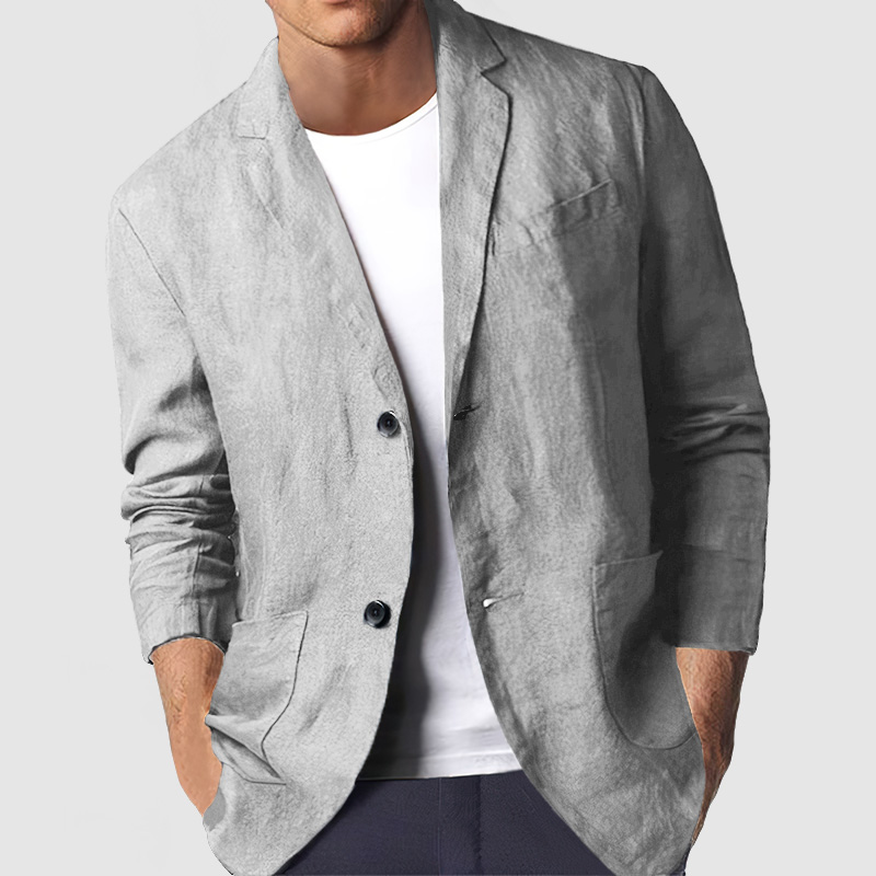 Gentleman's Casual Comfortable Cotton Linen Blazer-Comfort & Reliable