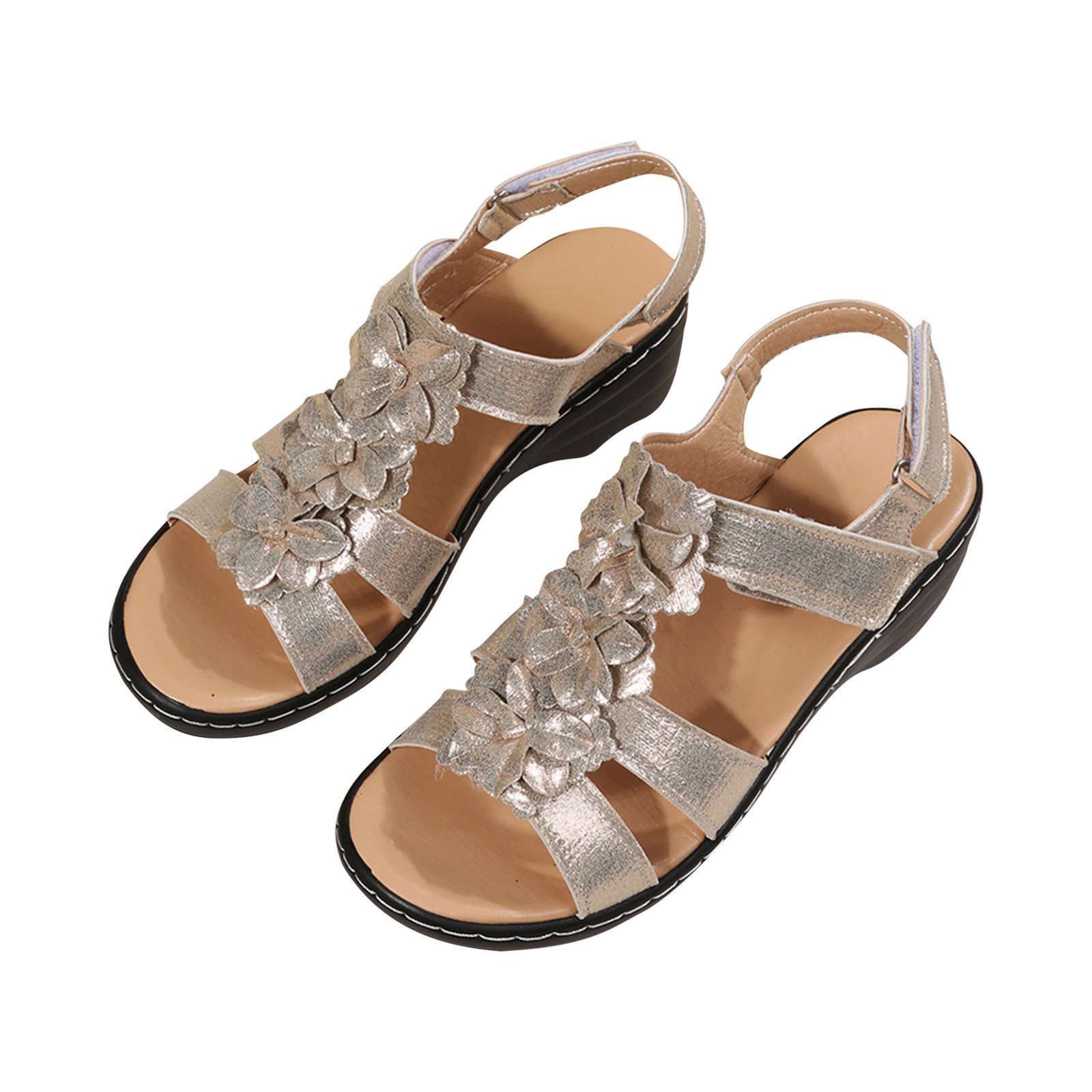 Women's summer series flower platform sandals-Comfort & Reliable