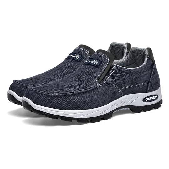 Men's Slip-On Orthopedic Shoes(Medical certification️)– Arch Support Sneakers for Casual Shoes, Lightweight Walking Shoes for Foot and Heel Pain Relief-Comfort & Reliable