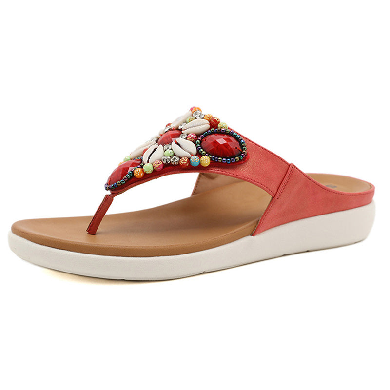 Women's Retro Non-slip Open Toe Flip Flops - SIKETU-Comfort & Reliable