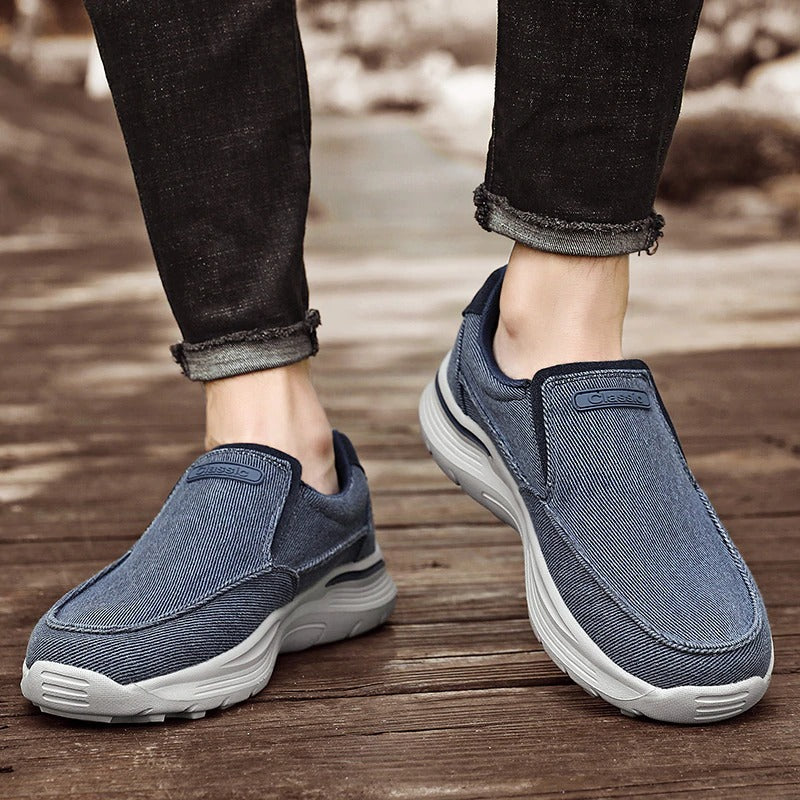 Men's Daily Canvas Wear Proof Orthopedic Walking Shoes🔥BUY 2 FOR FREE SHIPPING-Comfort & Reliable
