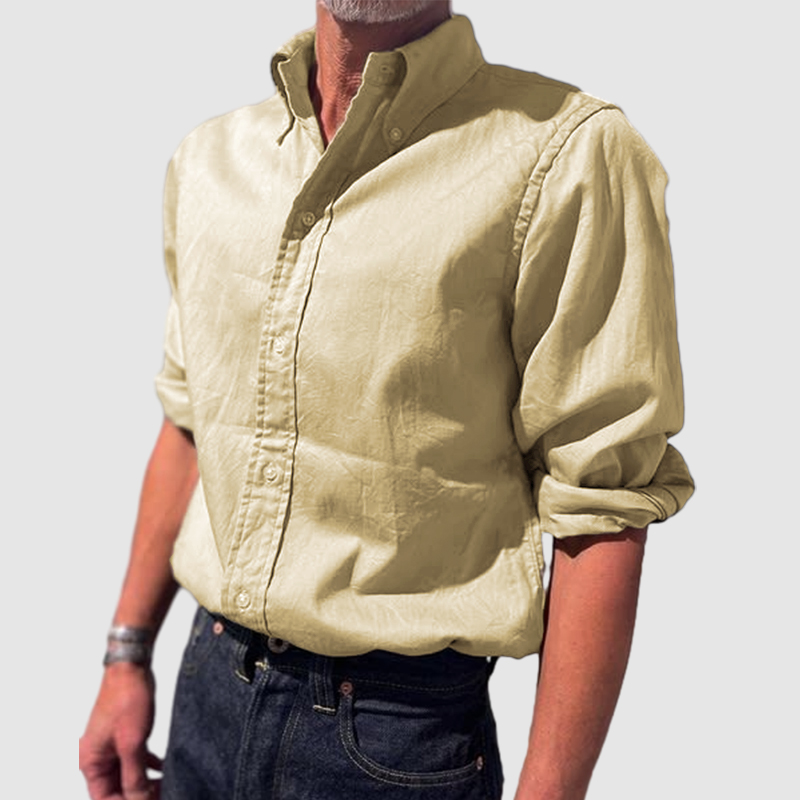 Men's Vintage Long Sleeve Shirt-Comfort & Reliable