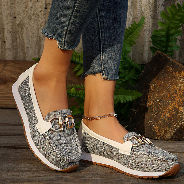🔥LAST DAY 70% OFF - Women Comfortable Chain Decor Casual Walking Shoes-Comfort & Reliable