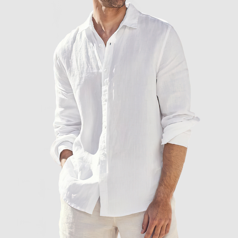 Men's Beach Casual Cotton Shirt-Comfort & Reliable
