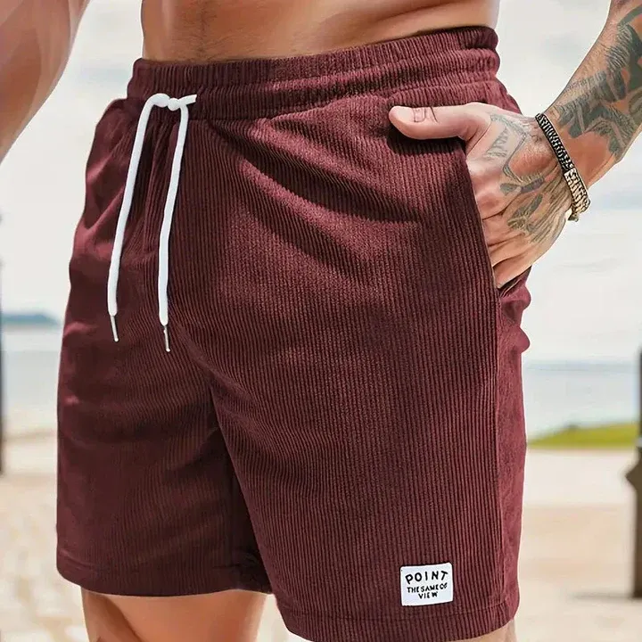 Men's corduroy shorts-Comfort & Reliable
