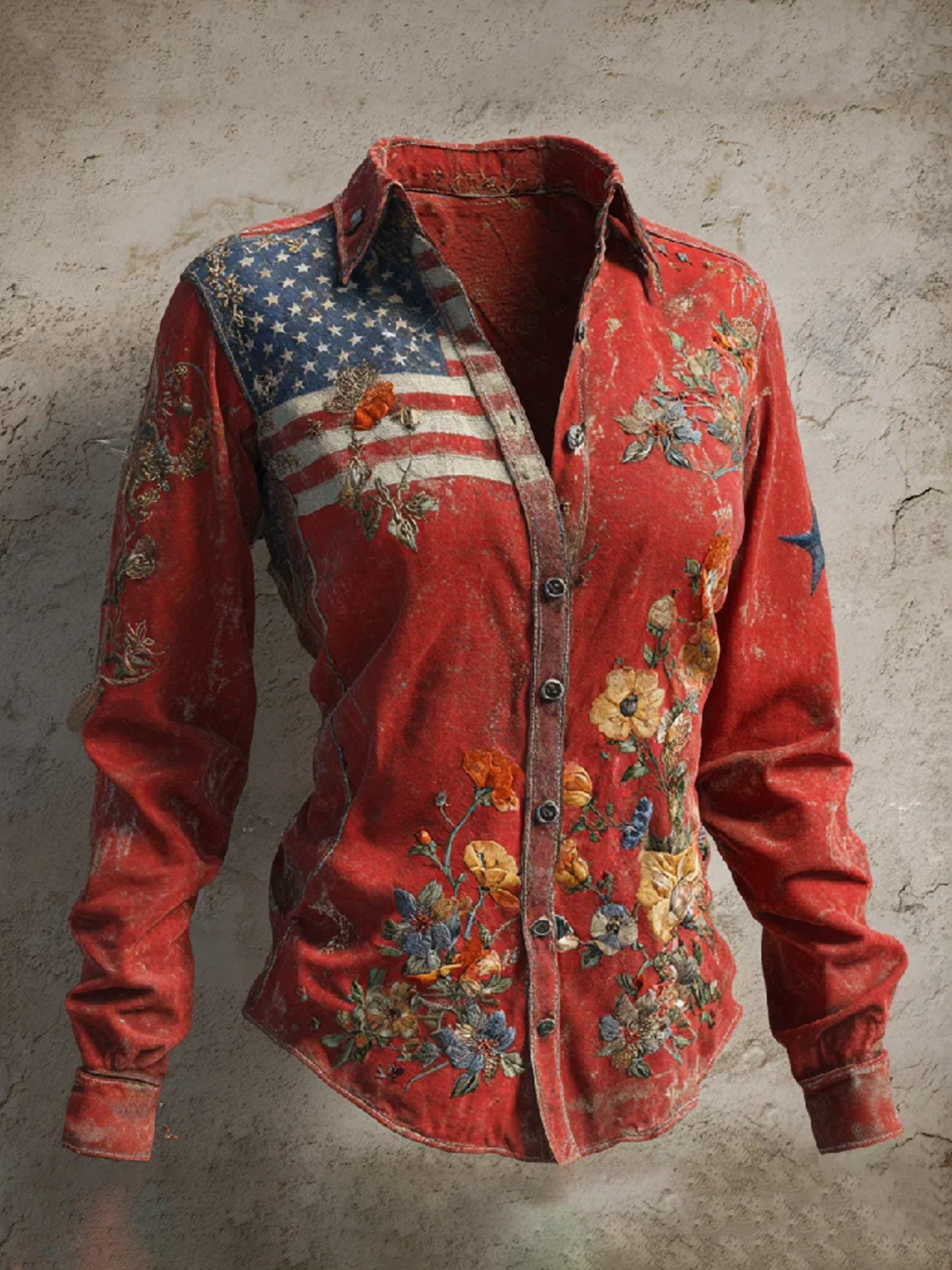 New Arrival 🔥 Women's Casual American 250th Anniversary Print Vintage Shirt-Comfort & Reliable