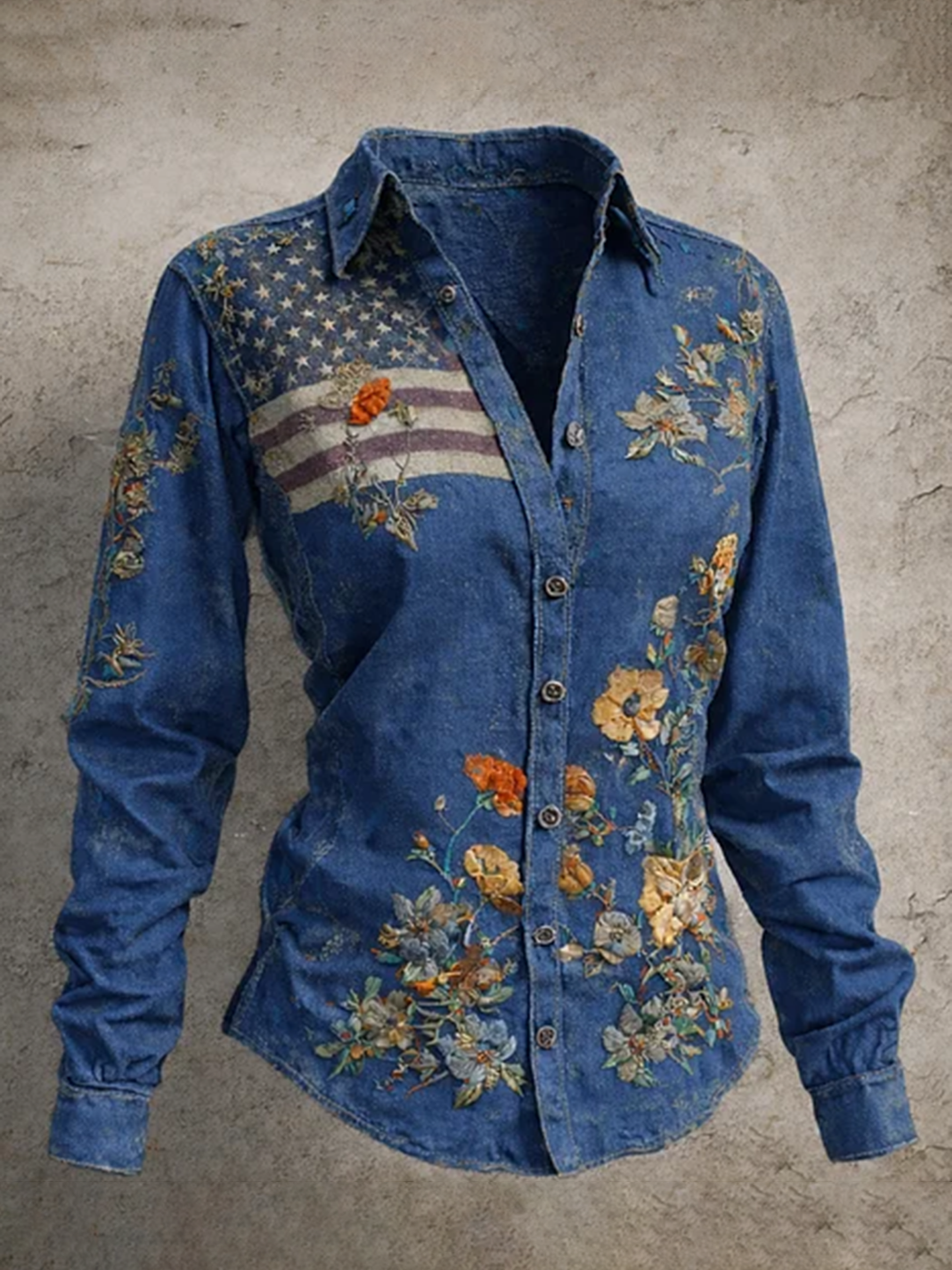 New Arrival 🔥 Women's Casual American 250th Anniversary Print Vintage Shirt-Comfort & Reliable