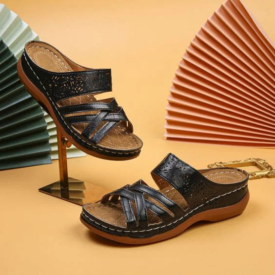 Summer new bone orthopedic arch support leather sandals-Comfort & Reliable