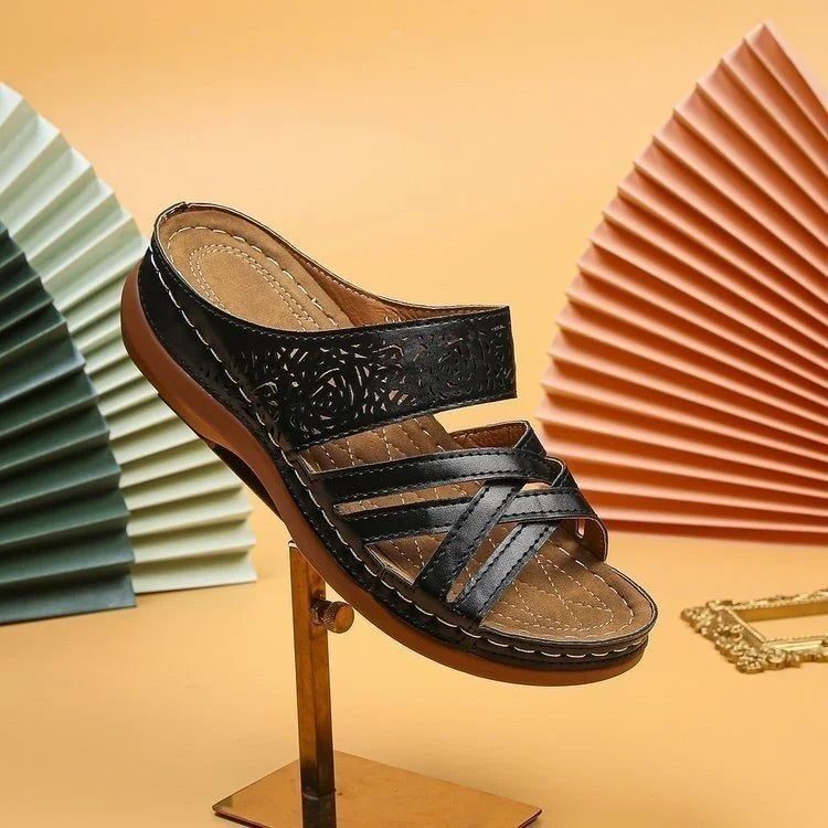 Summer new bone orthopedic arch support leather sandals-Comfort & Reliable