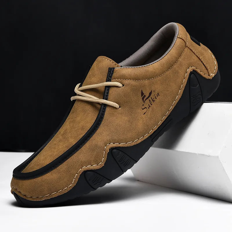 Men's Daily Lightweight Comfortable And Durable Slip-On Arch Support Orthopedic Loafers-Comfort & Reliable