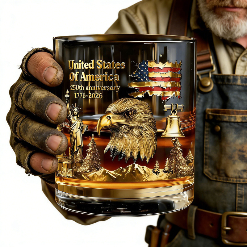 Limited Edition 2026 USA 250th Anniversary Commemorative Glass – 1776-2026 Heritage Edition