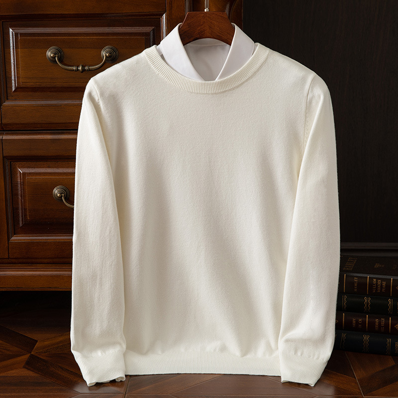 Men's Long Sleeve Cashmere Sweater-Comfort & Reliable