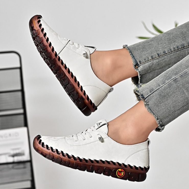 🔥Last Day Sale 70% OFF🔥Women's Hand-Stitched Uniqcomfy Wide Toe Box Leather Shoes-Comfort & Reliable