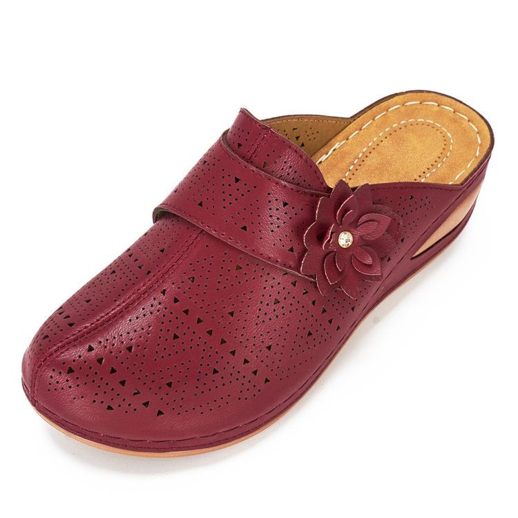 🔥Last Day Promotion 50% OFF - Women's Comfortable Non-Slip Floral Slope Heel Orthopedic Sandals-Comfort & Reliable
