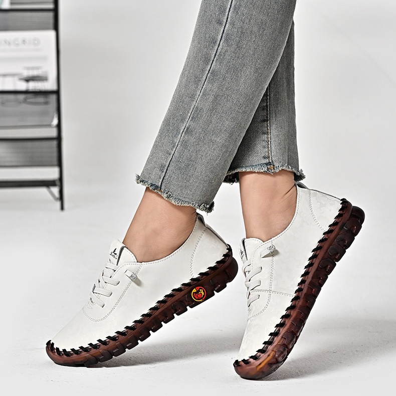 🔥Last Day Sale 70% OFF🔥Women's Hand-Stitched Uniqcomfy Wide Toe Box Leather Shoes-Comfort & Reliable