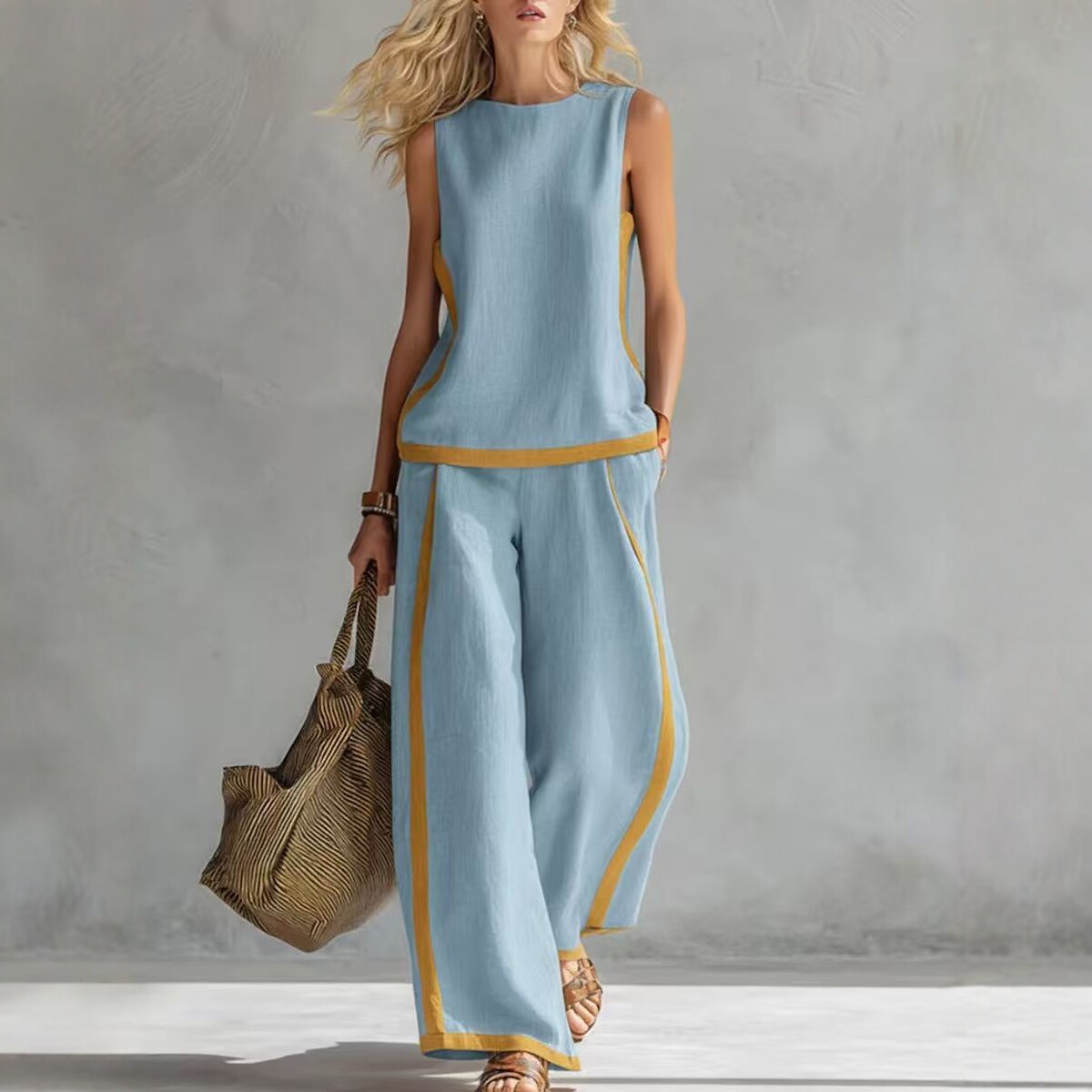 Summer casual fashion two-piece set