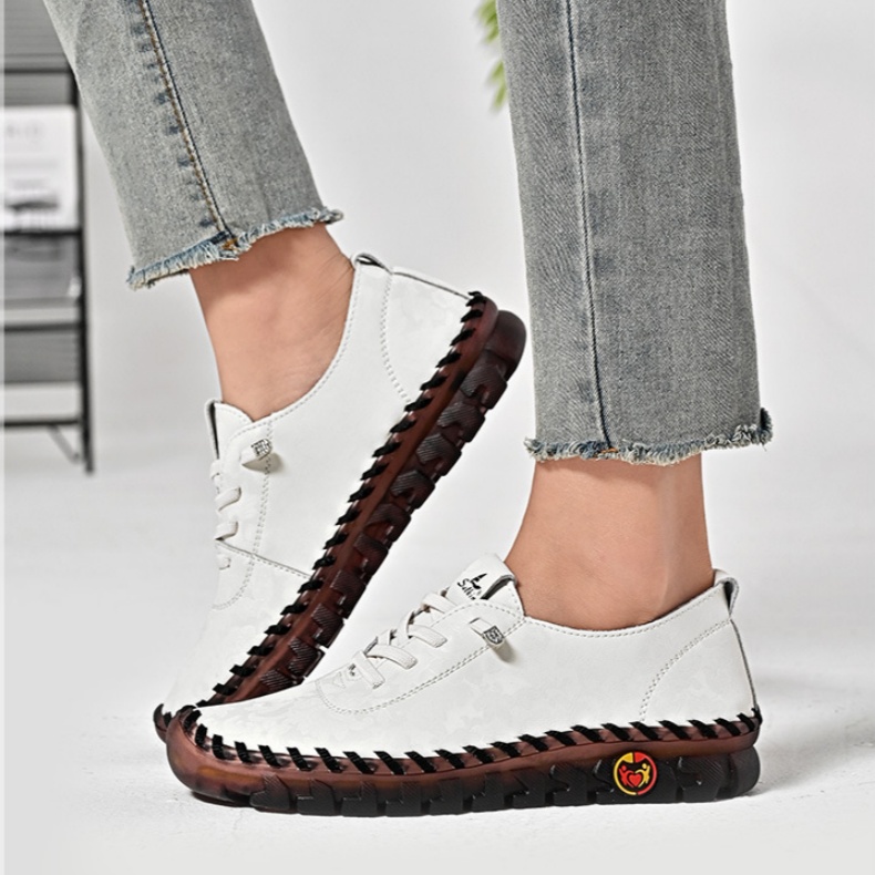 🔥Last Day Sale 70% OFF🔥Women's Hand-Stitched Uniqcomfy Wide Toe Box Leather Shoes-Comfort & Reliable