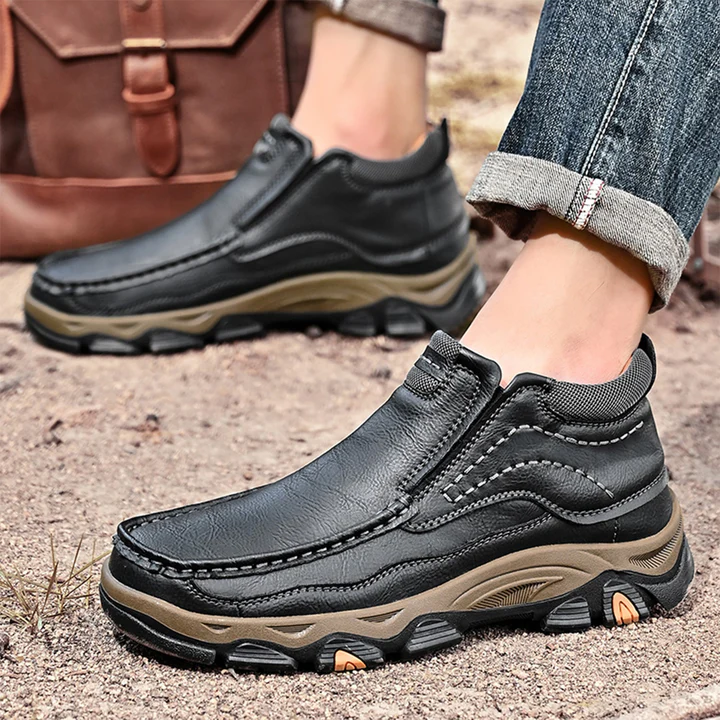 ⏰70% OFF Only today - 2025 Hot selling men's casual thick-soled non-slip orthopedic leather boots-Comfort & Reliable