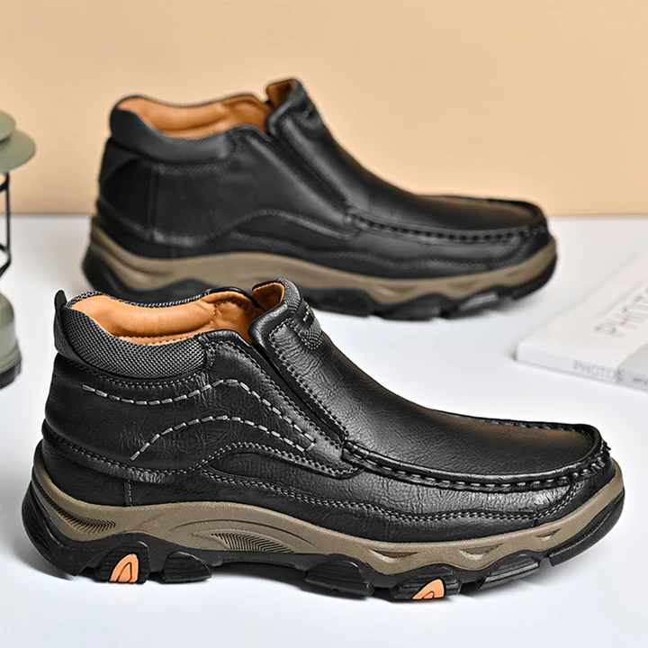 ⏰70% OFF Only today - 2025 Hot selling men's casual thick-soled non-slip orthopedic leather boots-Comfort & Reliable