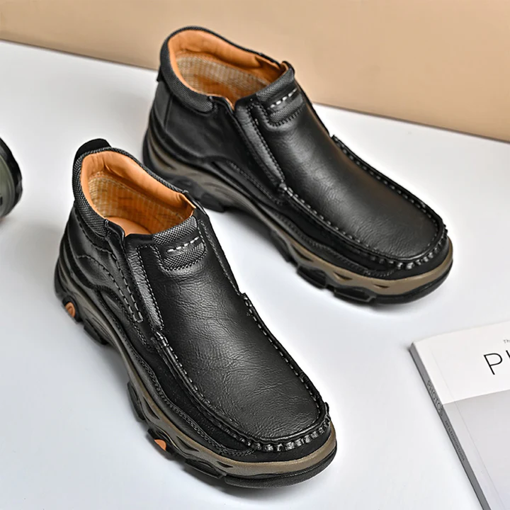 ⏰70% OFF Only today - 2025 Hot selling men's casual thick-soled non-slip orthopedic leather boots-Comfort & Reliable