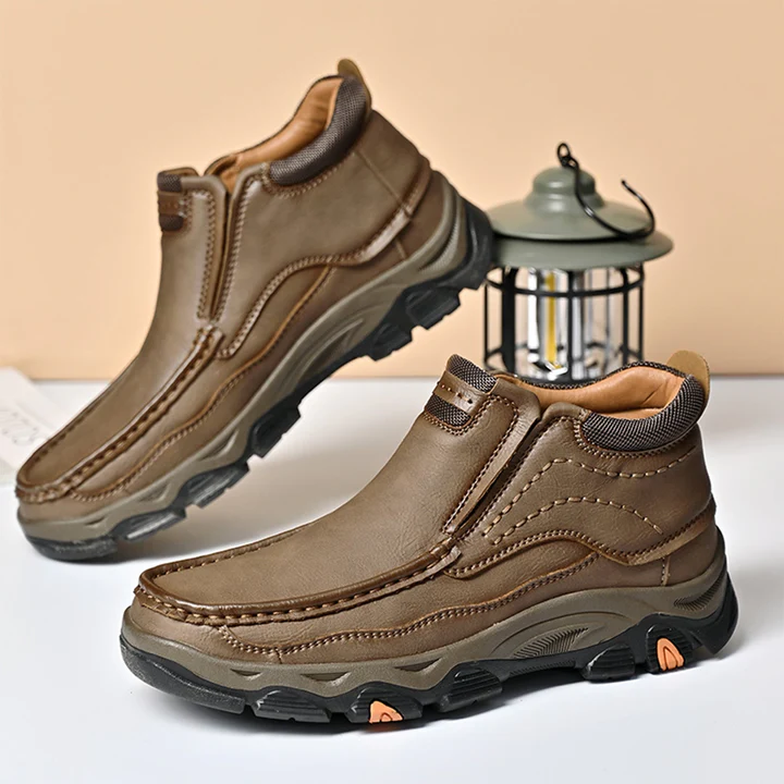 ⏰70% OFF Only today - 2025 Hot selling men's casual thick-soled non-slip orthopedic leather boots-Comfort & Reliable