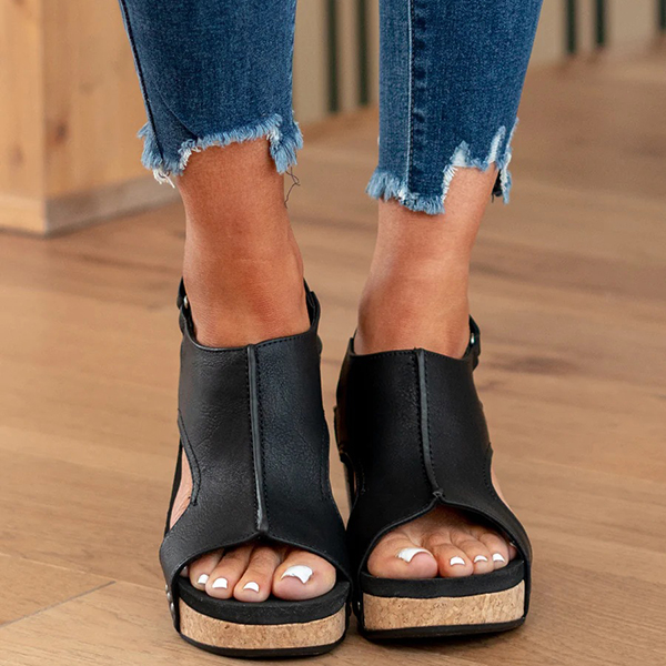 😍Last Day 50% OFF😍-Womens Comfy Velcro Wedge Orthopedic Sandals-Comfort & Reliable