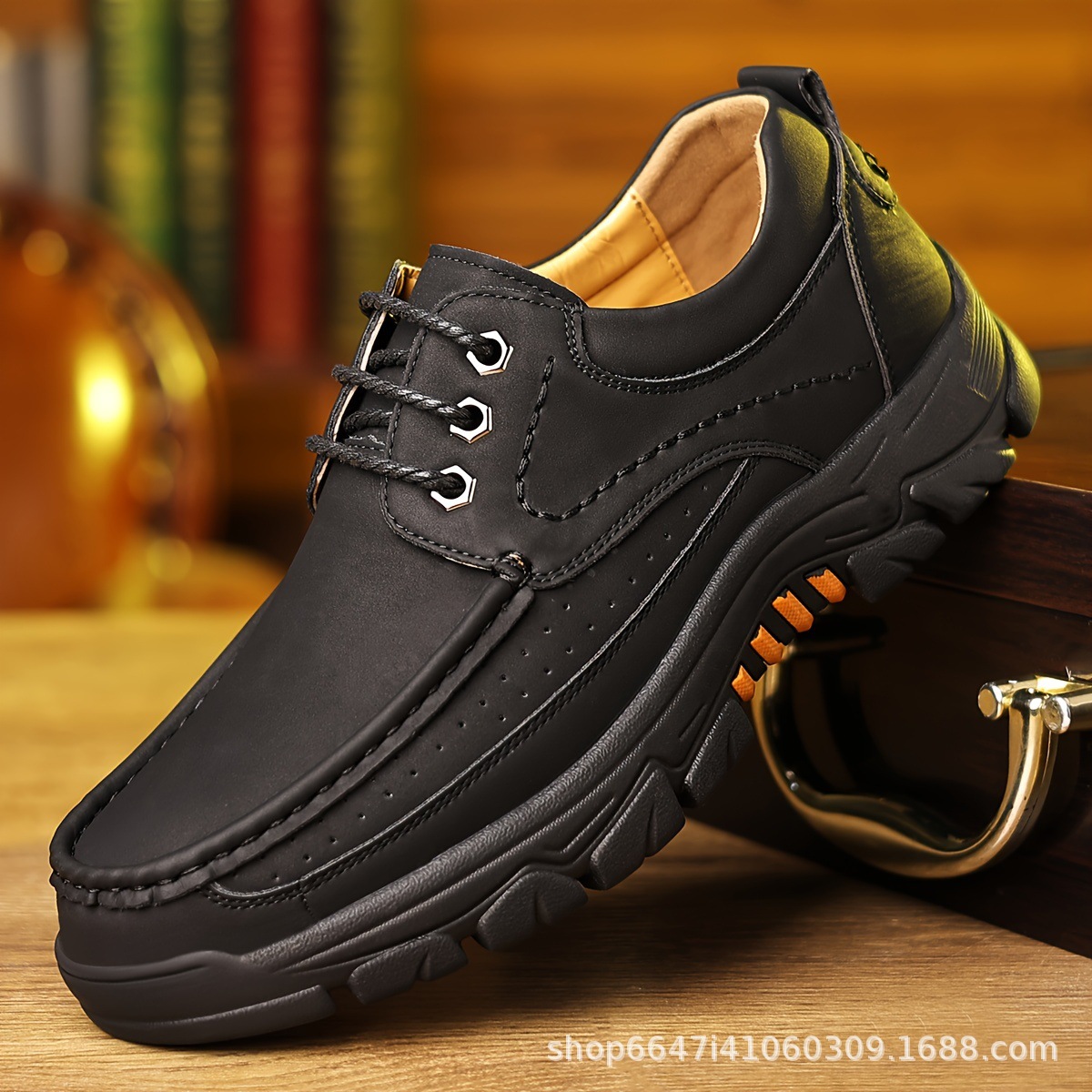 ⏰Promotion 70% OFF - 2024 Upgrade Men's Orthopedic Comfortable Casual Genuine Leather Slip On Loafers (Lace-up)-Comfort & Reliable