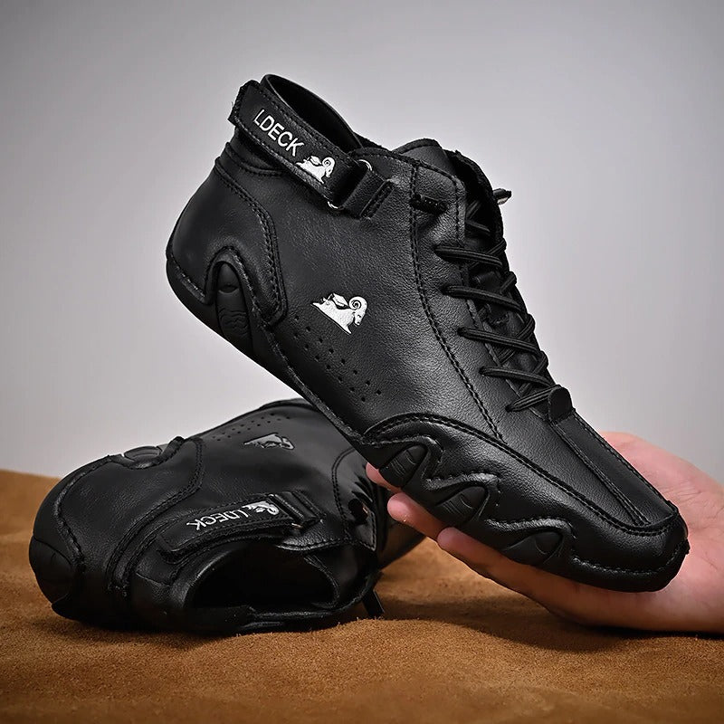 ⏰Promotion - 60% OFF🔥Barefoot Shoes Italian - Suede Velcro High Boots-Comfort & Reliable