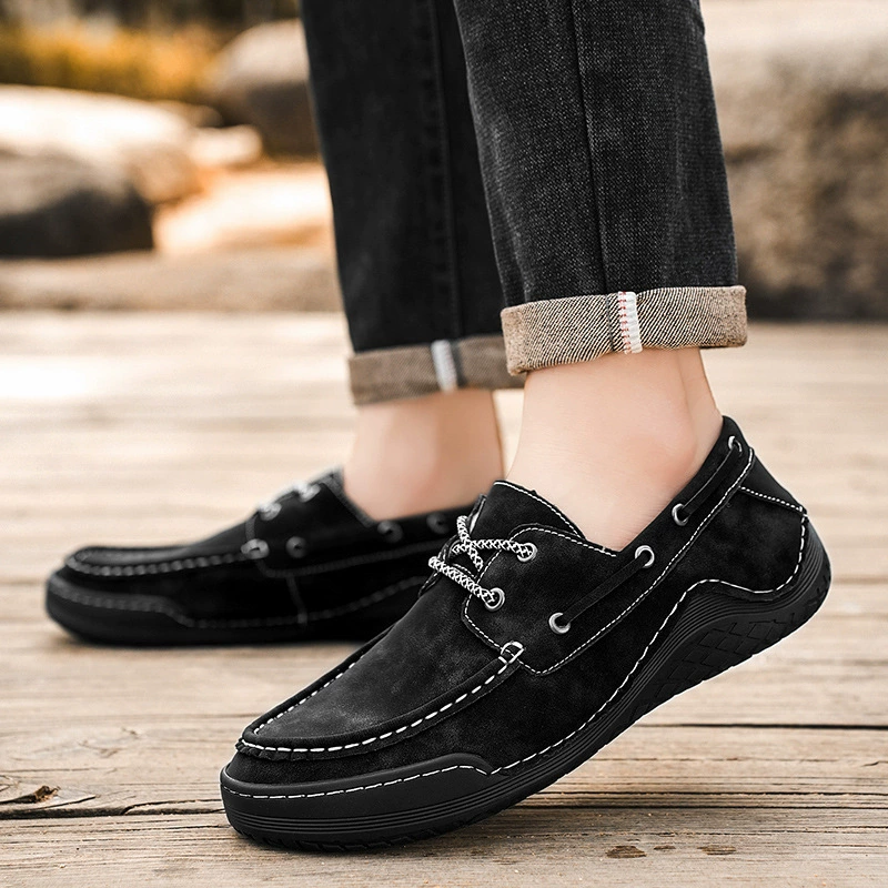 Spring Handmade Color Matching Casual Retro Suede Leather Shoes- Limited 50% off Sale-Comfort & Reliable