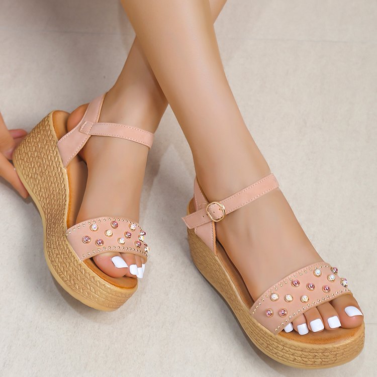 Women's Ankle Strap Buckle Leather Casual Comfortable Sandals-Comfort & Reliable