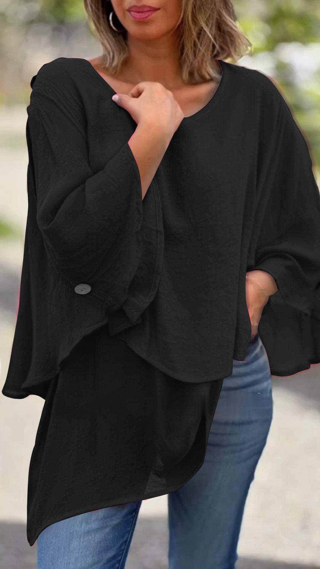 Chiffon Irregular Top-Comfort & Reliable