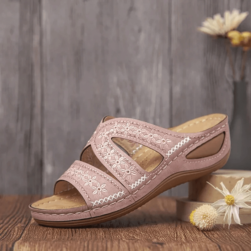 🔥Last Day Special Sale-Premium Orthopedic Thick Platform Slipper Sand-Comfort & Reliable
