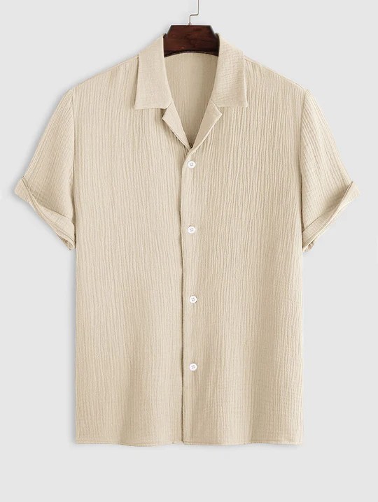 Men loose cotton linen casual shirt-Comfort & Reliable