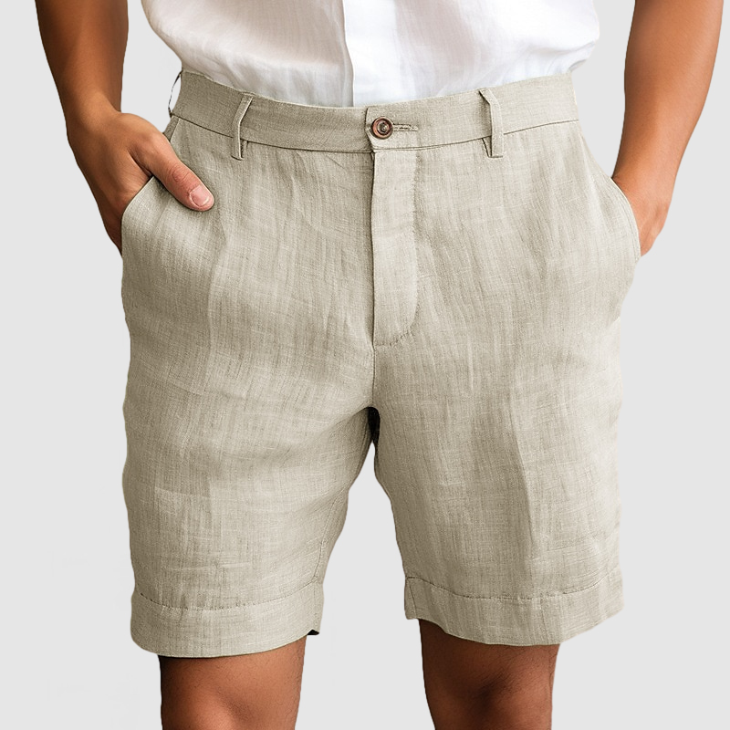 Gentleman's Casual Cotton Linen Shorts-Comfort & Reliable