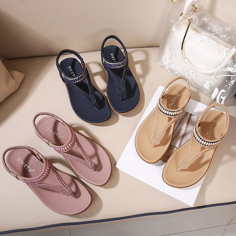 Women's Comfy Arch Support Flat Sandals - SIKETU-Comfort & Reliable