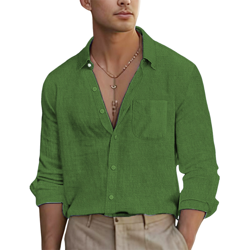 Men's Linen Casual Shirt-Comfort & Reliable