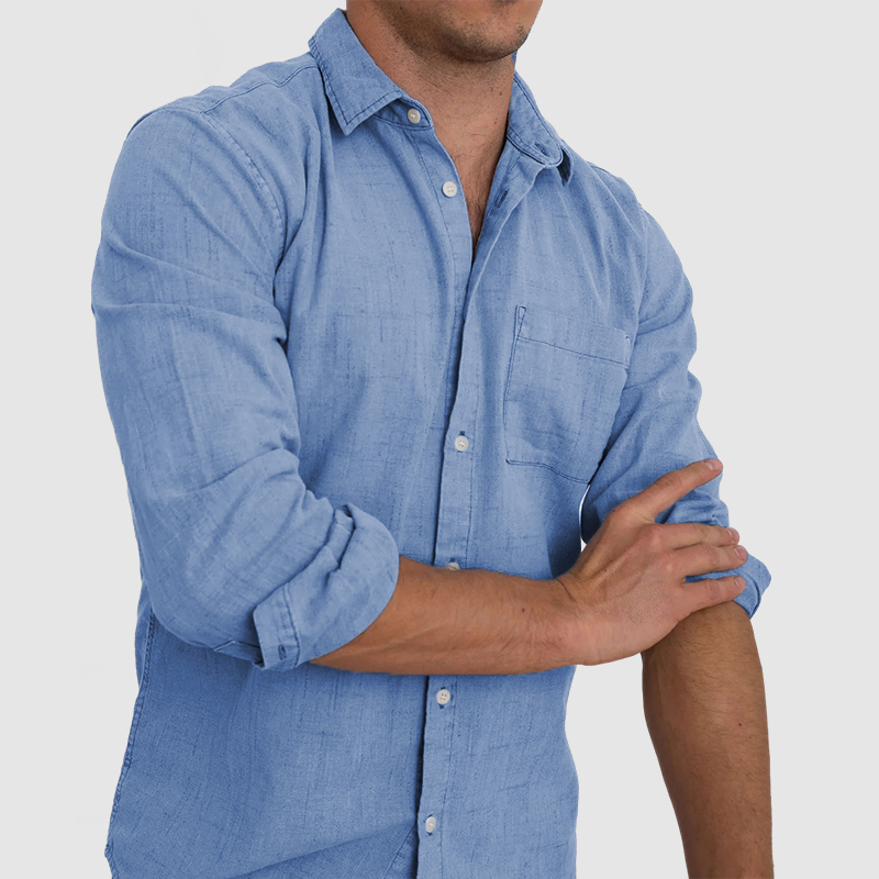 Men's Daily High Quality Cotton Linen Shirt-Comfort & Reliable
