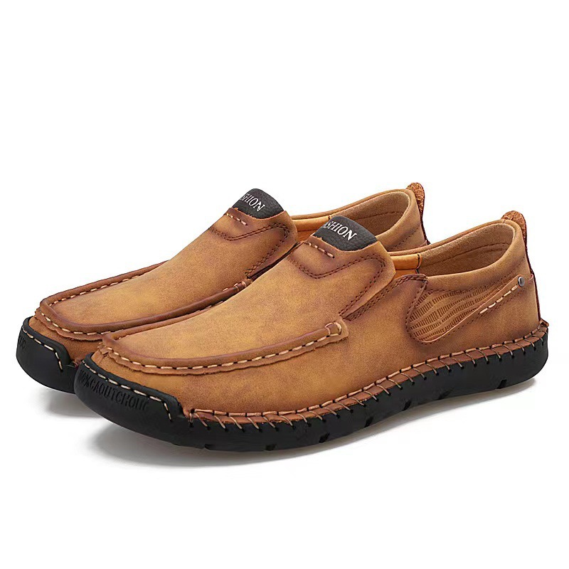 ⏰Promotion 70% OFF - 2025 Spring Men's Orthopedic Comfortable Casual Genuine Leather Slip On Loafers-Comfort & Reliable
