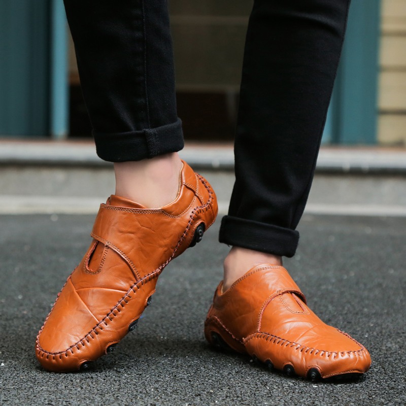 ⏰Last Day 50% OFF🔥 Men's Handmade Genuine Leather Slip-On Loafers-Comfort & Reliable
