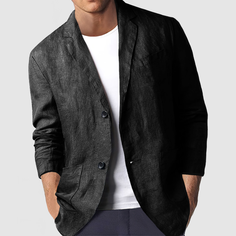 Gentleman's Casual Comfortable Cotton Linen Blazer-Comfort & Reliable