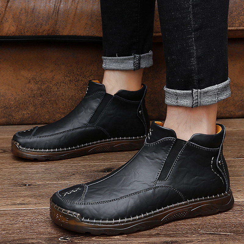 (🔥CLEARANCE SALE - 70% OFF)Men's Outdoor Casual Handmade Cowhide Boots-Comfort & Reliable