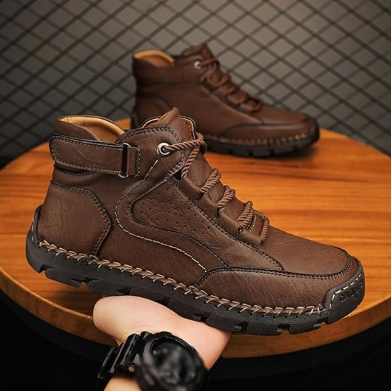(🔥CLEARANCE SALE - 70% OFF) Men's Handcrafted Cowhide Shoes - Relieve Foot Pain-Comfort & Reliable